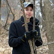 NRR Buckthorn youth volunteer