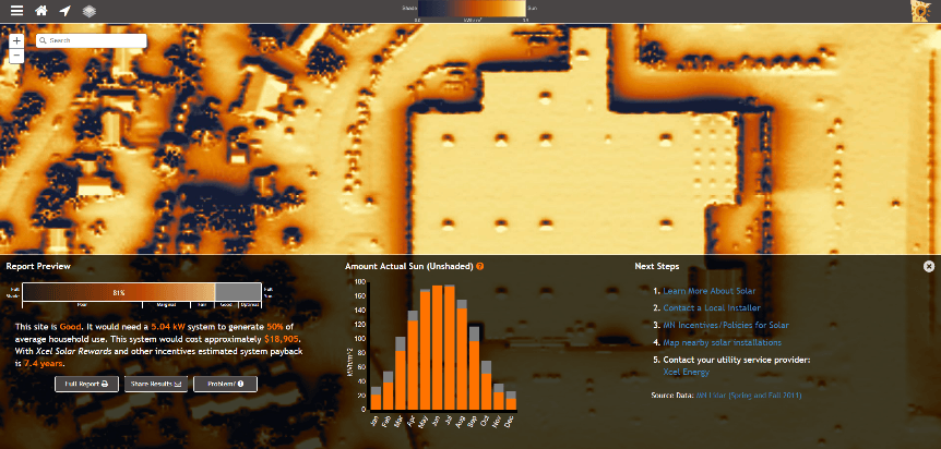 MN Solar Sustainability Analysis App