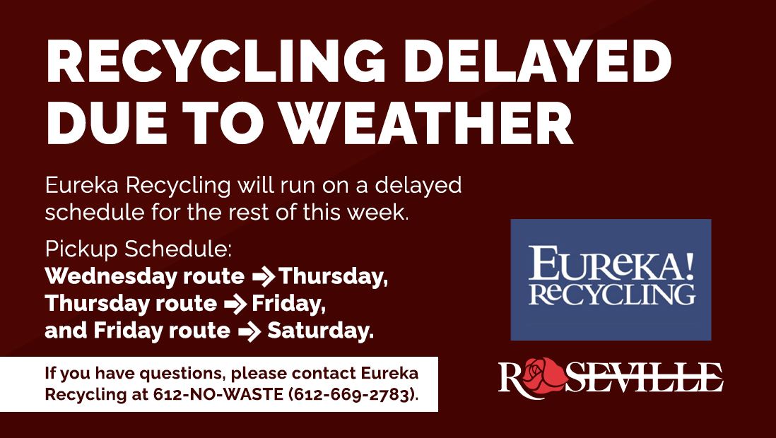 Recycling Delayed due to Weather (Week of 1/4/23)