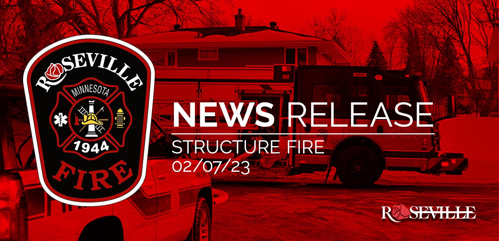 Roseville Fire Department news release 02/07/23