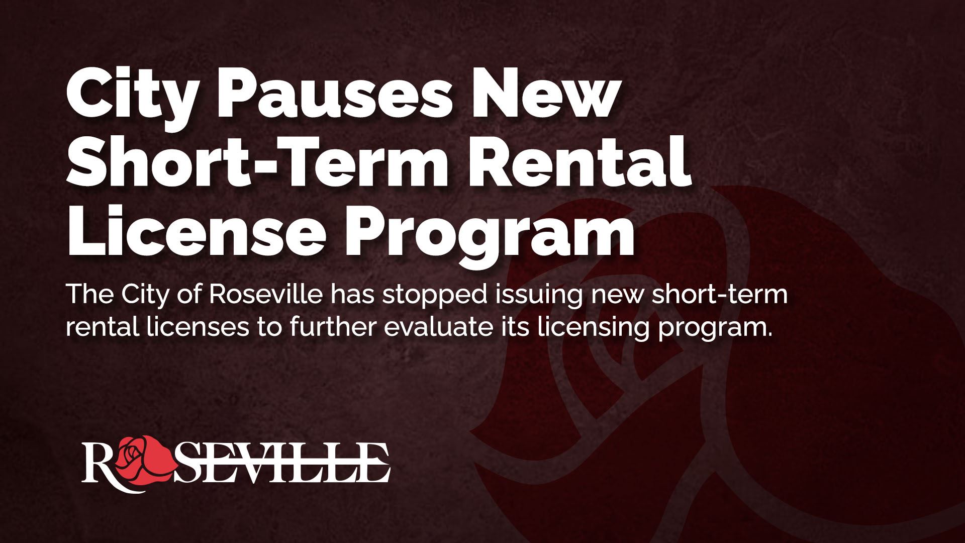 City Pauses New Short-Term Rental License Program