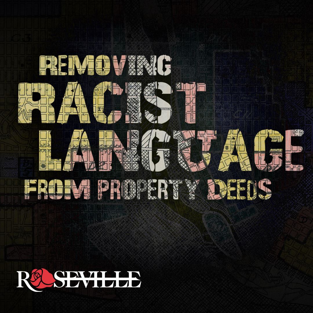 Removing racist language from property deeds.