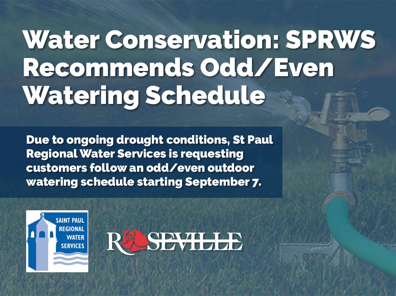 Water Conservation: SPRWS Recommends Odd/Even Watering Schedule