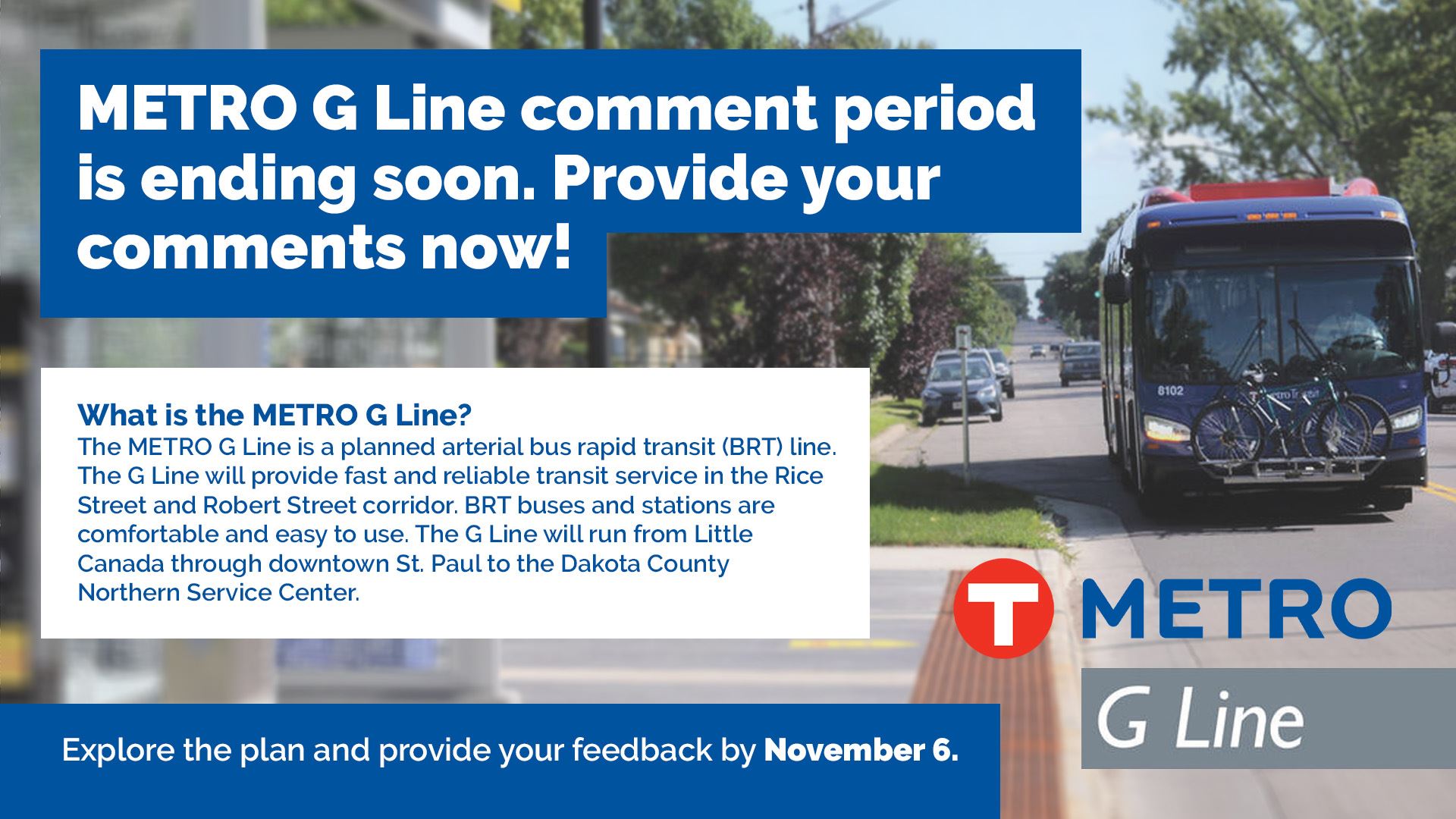 Metro Tranist G-Line comment period ending soon