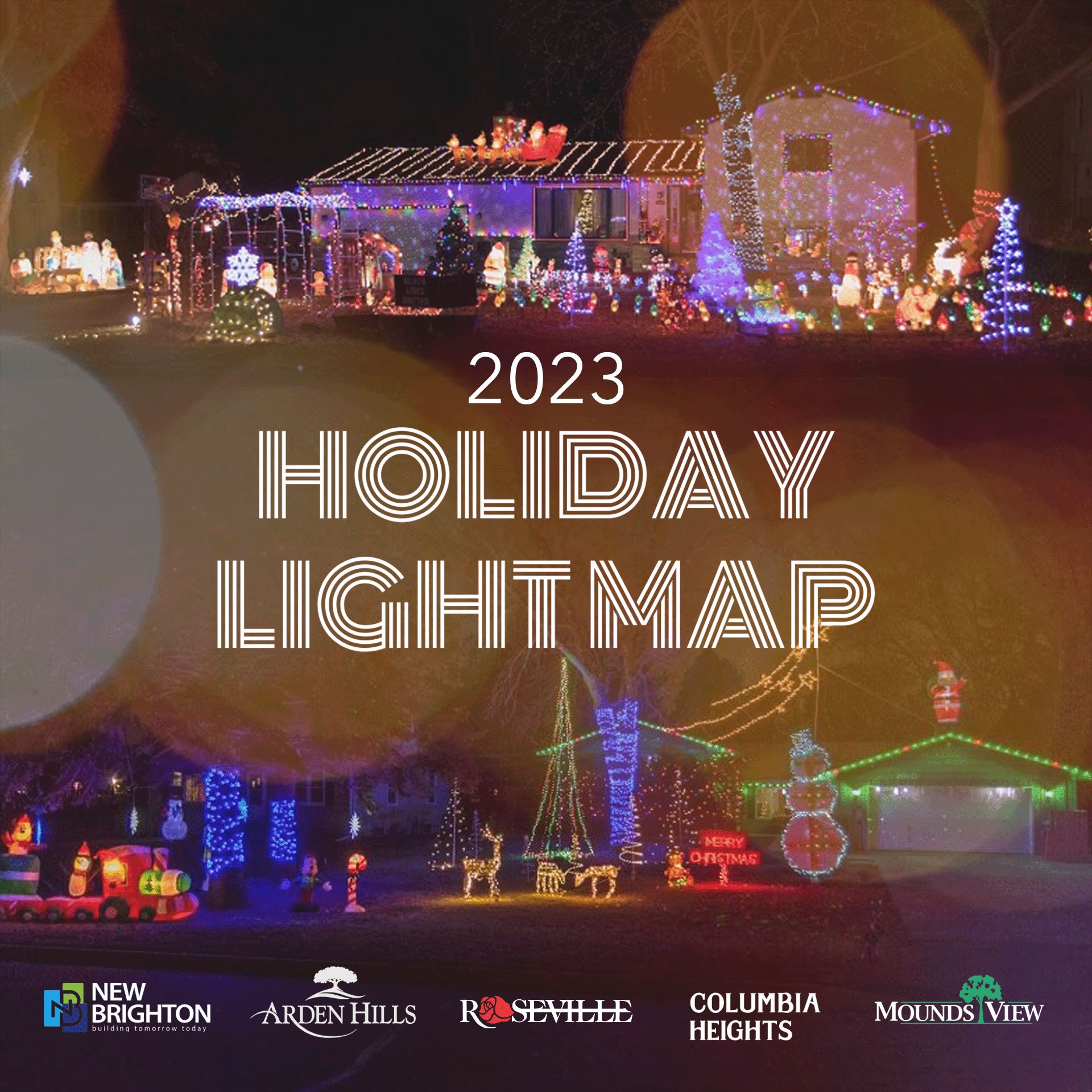 2023 Holiday Light Map