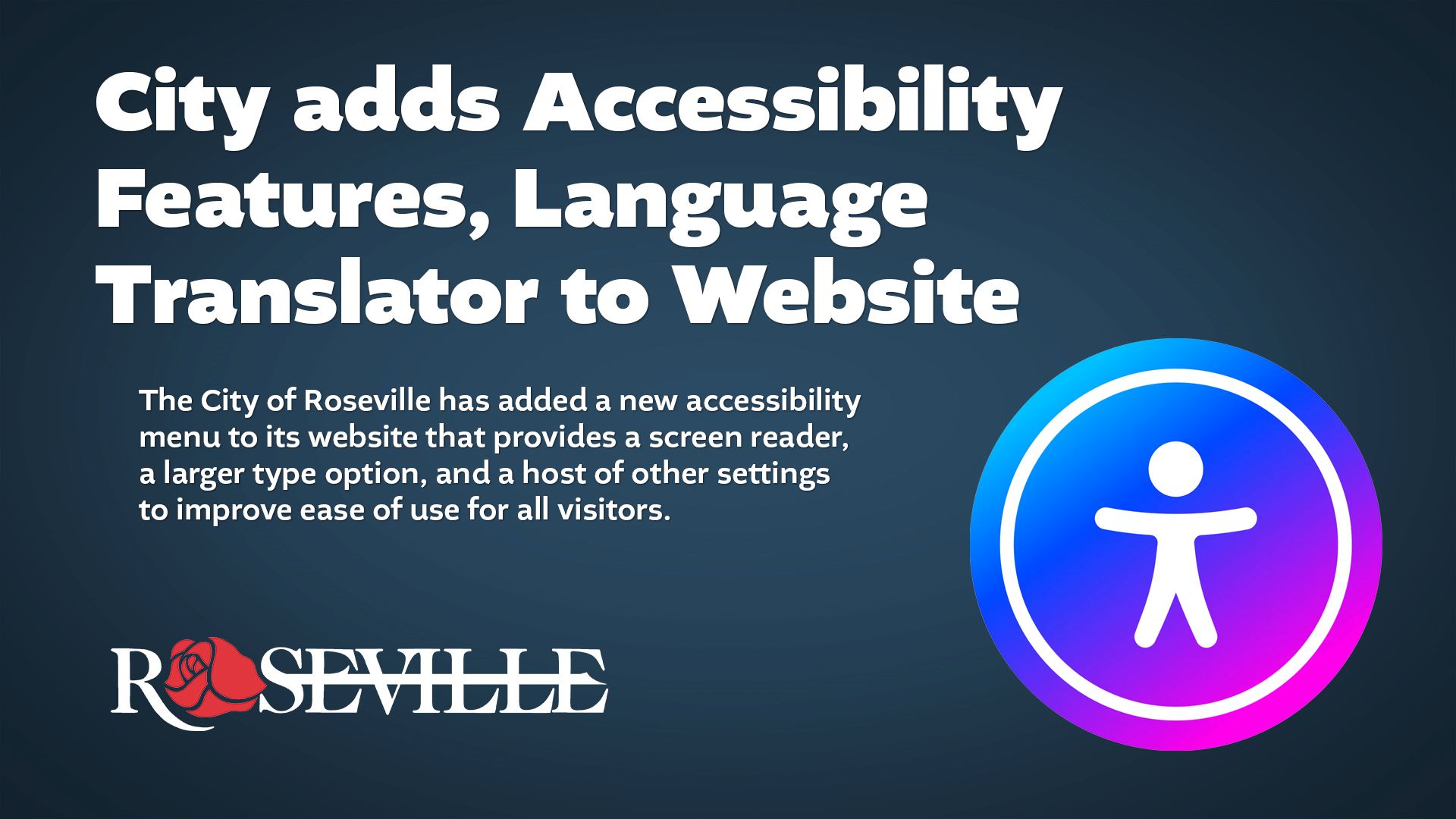City adds Accessibility Features, Language Translator to Website