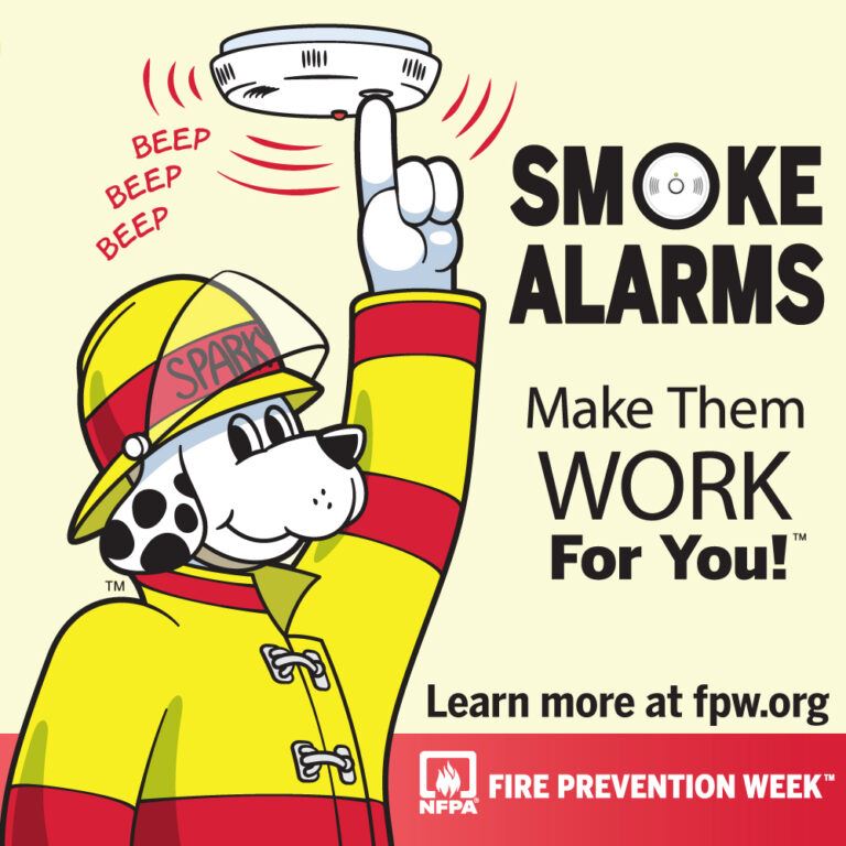 Smoke alarms make them work for you.