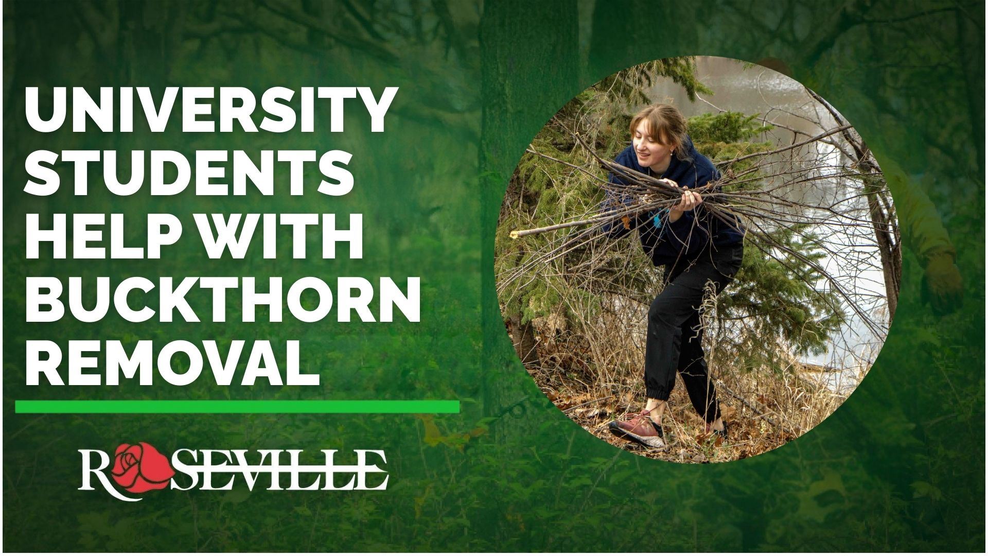 College Students help with habitat restoration at Langton Lake (5)