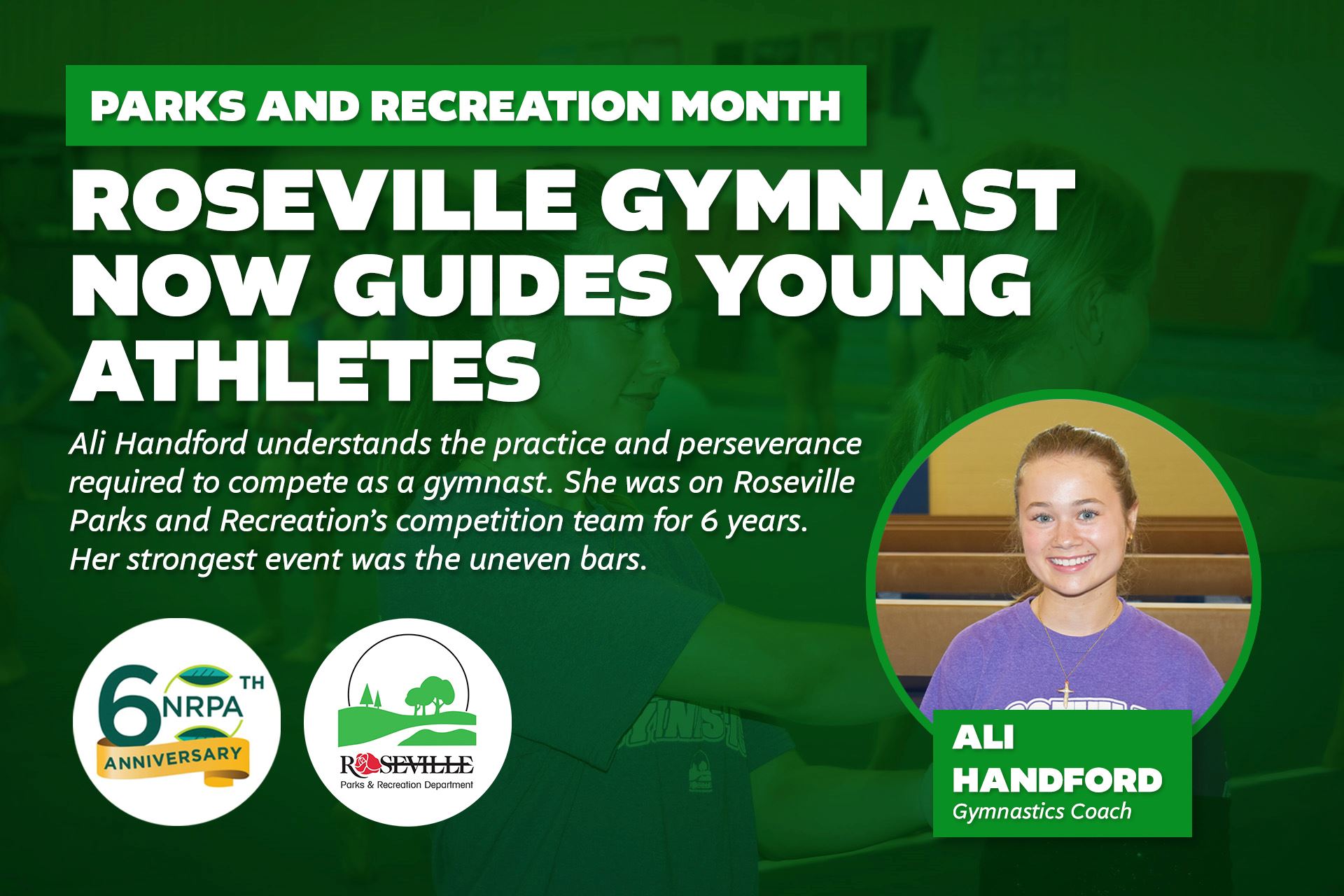 Roseville gymnast now guides young athletes