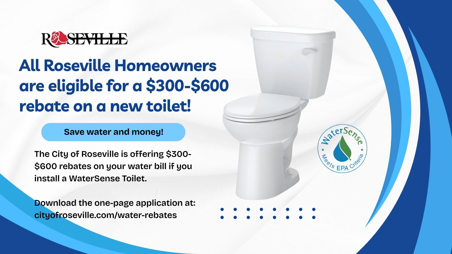 Watersense toilet rebate