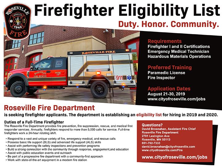 Fire Eligibility List Flyer