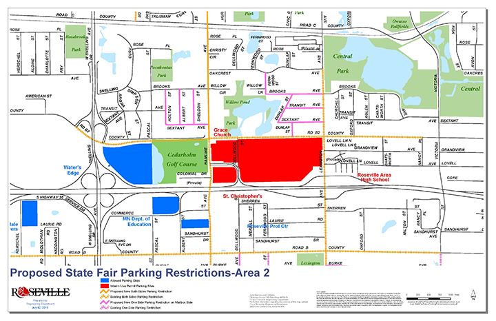 State Fair Parking Restrictions Area 2