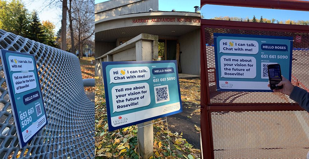 Hello Lamp Post around Roseville.