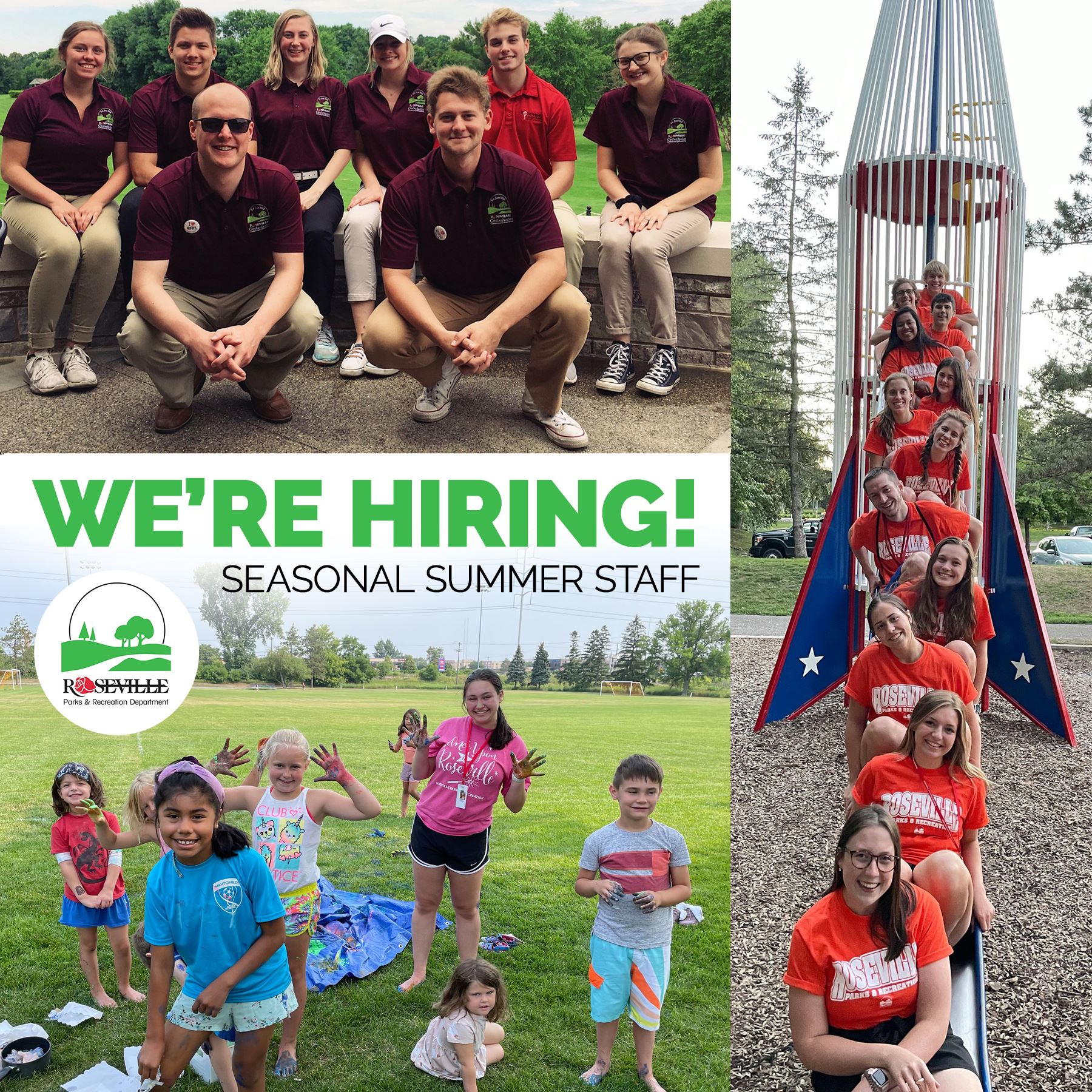We're hiring seasonal summer staff. 