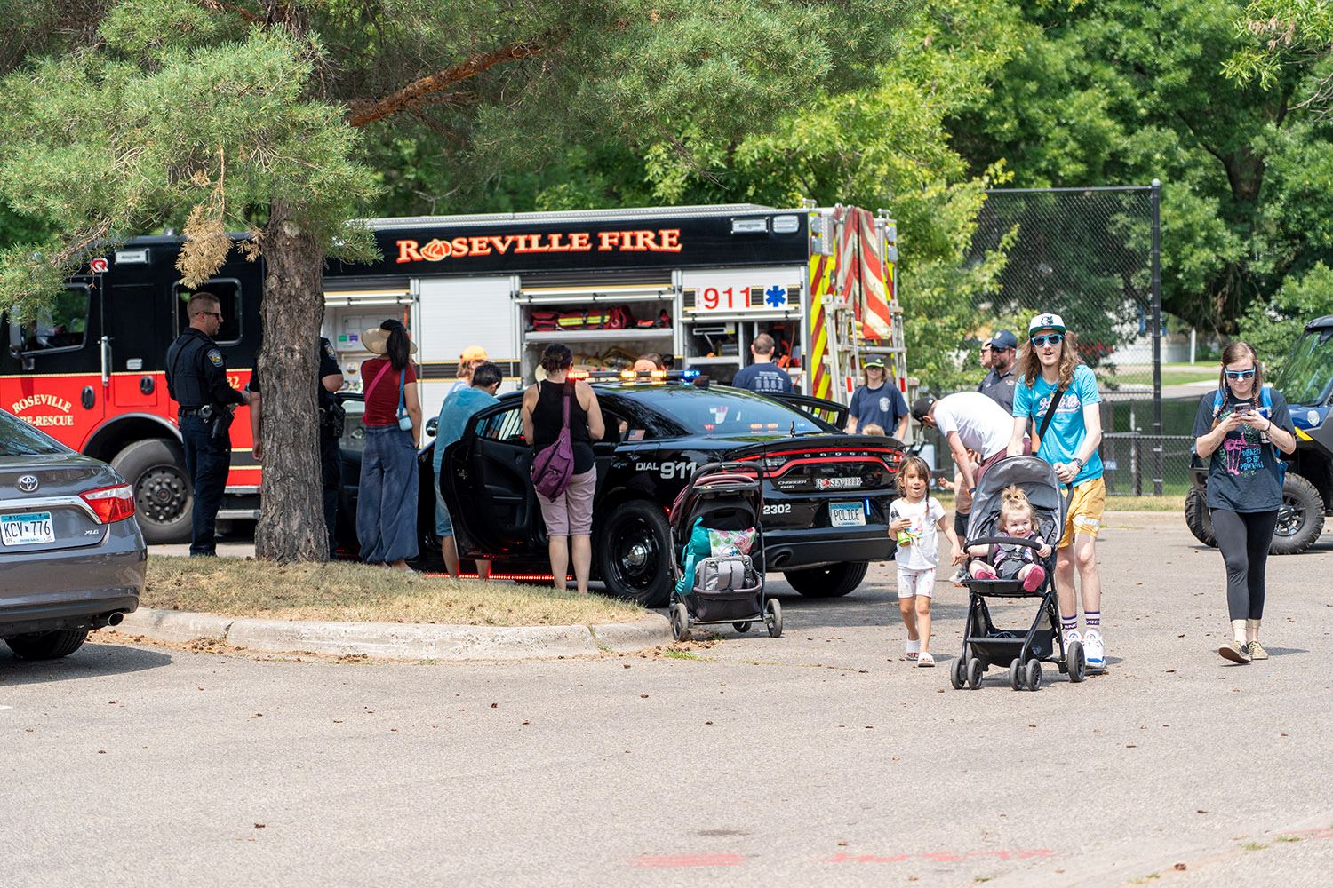 Community members enjoy an event at Central Park.