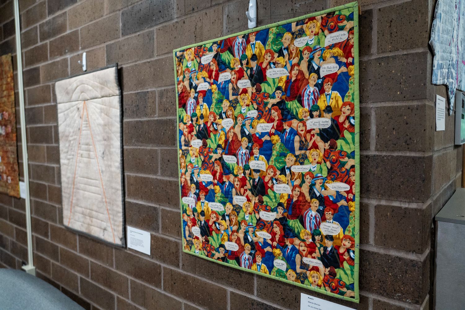 A quilt on display at City Hall from the Minnesota Contemporary Quilters.