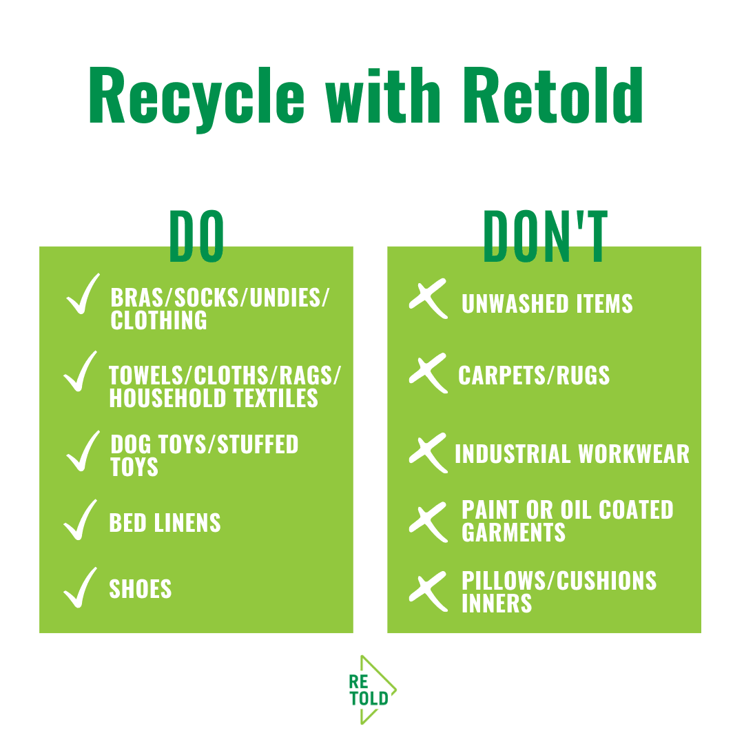 Retold Recycling list for what to recycle