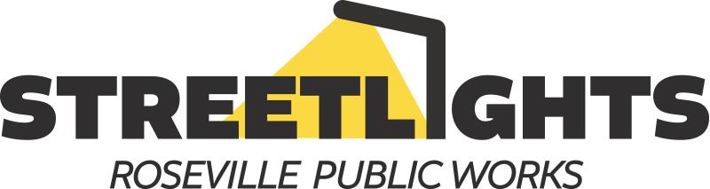Roseville Public Works Streetlights logo.